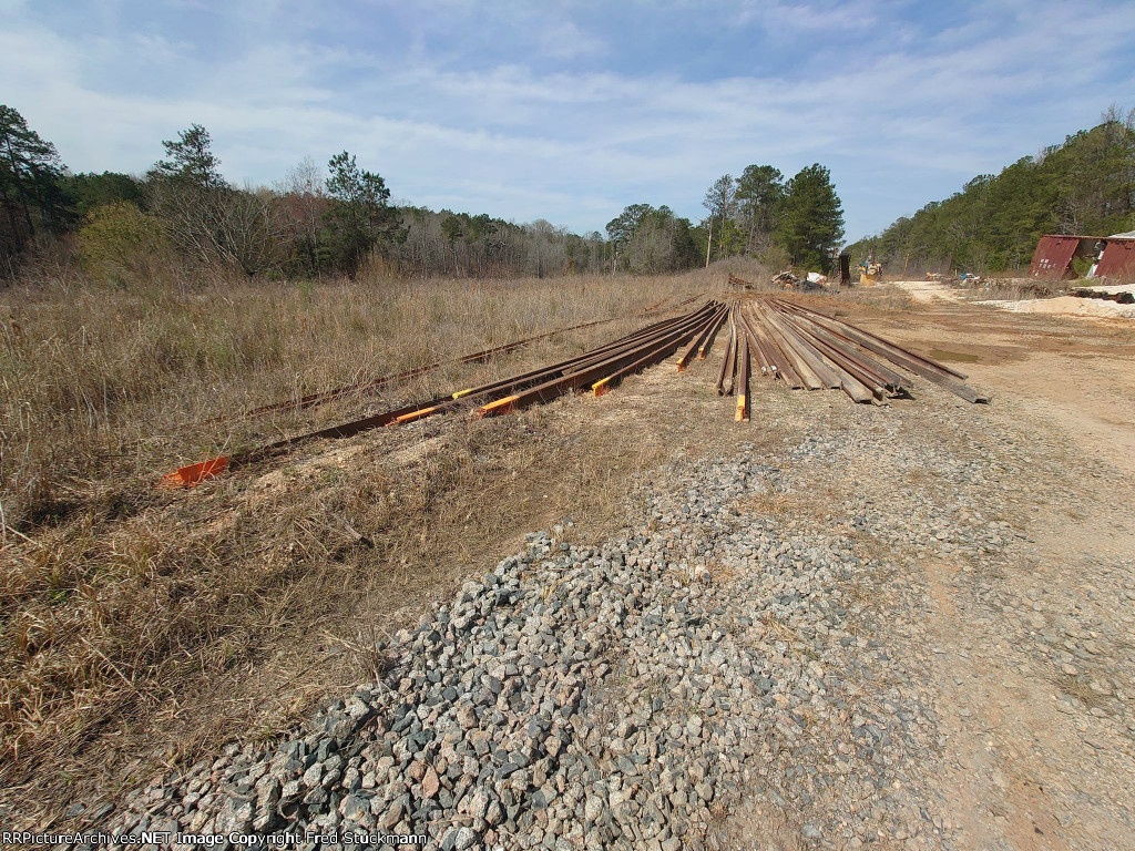 Track that was at the derailment site of the washout.